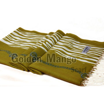 Fashion printed wool pashmina shawl